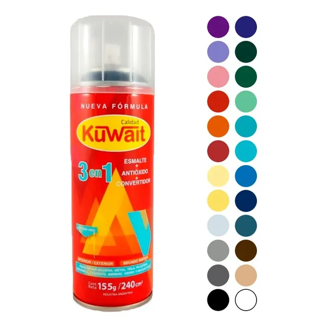 Aerosol Kuwait Grande 440cm Esmalte Secado Rápido X12 Unid