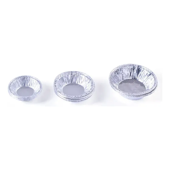 50 Moldes Desechables De Papel De Aluminio Para Tartas