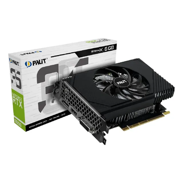 Tarjeta De Video Palit Rtx 3050 6gb Ddr6 Stormx Hdmi Dp Dvi 