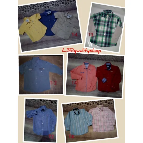 Camisas De Niños Oskosh Talla 3 Y 4