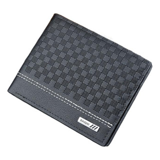 Cartera Fina A Cuadros Para Hombre, Corta De Gran Capacidad, Cartera Fina A Cuadros Para Hombre, Corta De Gran Capacidad,