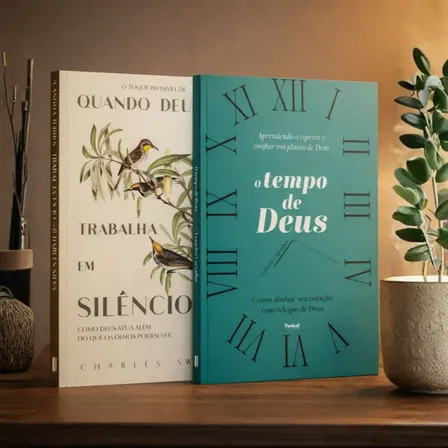 Kit 2 Livros - Tempo De Deus | Quando Deus Trabalha Em Silêncio + O Tempo De Deus