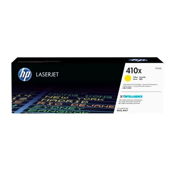Toner Hp 410x Cf412x Amarillo Laserjet Pro M452dn/m452dnw/m4