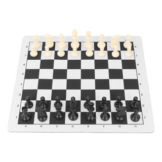 Juego De Tablero De Ajedrez Portátil Plegable De Tela De Gom Juego De Tablero De Ajedrez Portátil Plegable De Tela De Gom
