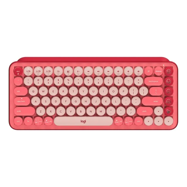 TECLADO BLUETOOTH LOGITECH QWERTY LOGITECH BROWN INGLÉS US COLOR HEARTBREAKER
