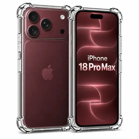 Capa Capinha Transparente Para iPhone 18 Pro Max Case Com Bordas Anti Impacto