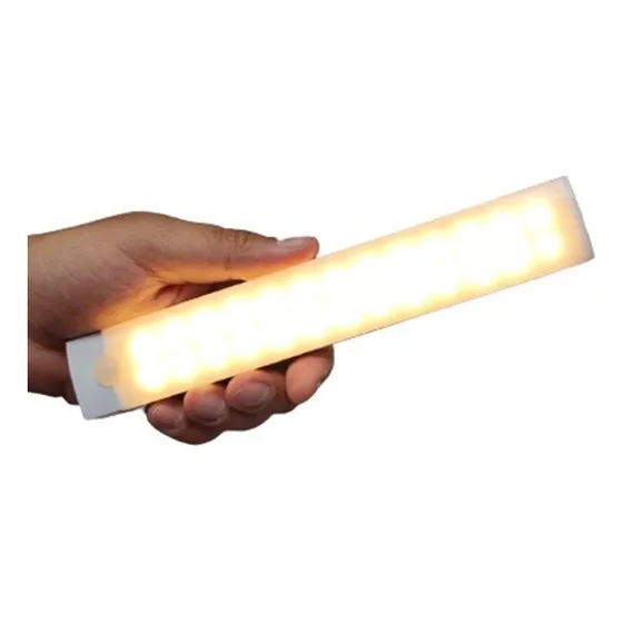 Lampara Luz Amarilla 26 Led Sensor De Movimiento Recargable!