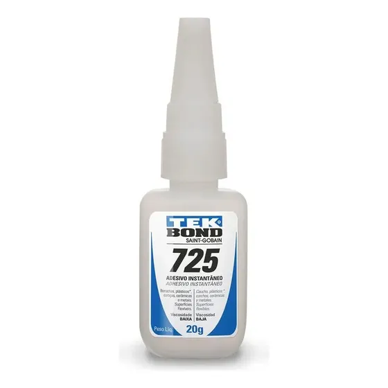 Adhesivo Instantaneo 725 Pta Antientupimiento 20gr Tekbond