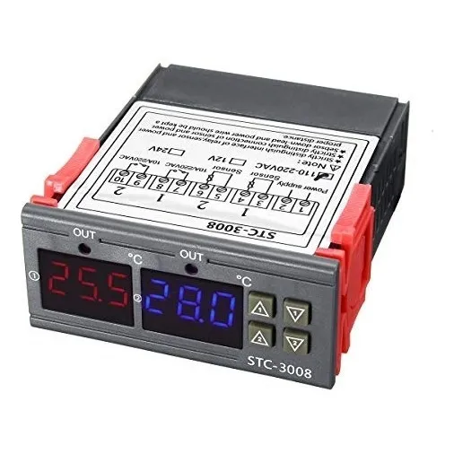Termostato De Controlador De Temperatura Dugital Stc3008 