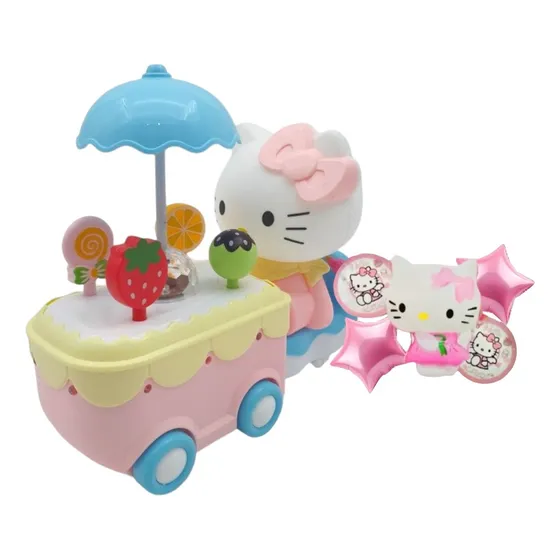 Juguete Carrito De Helados Hello Kitty + Globo Regalo Niñas