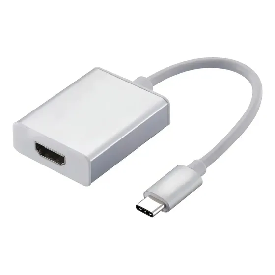 Cable Adaptador Usb-c Tipo C A Compatible Con Hdmi Color Plata | Cuotas sin interés