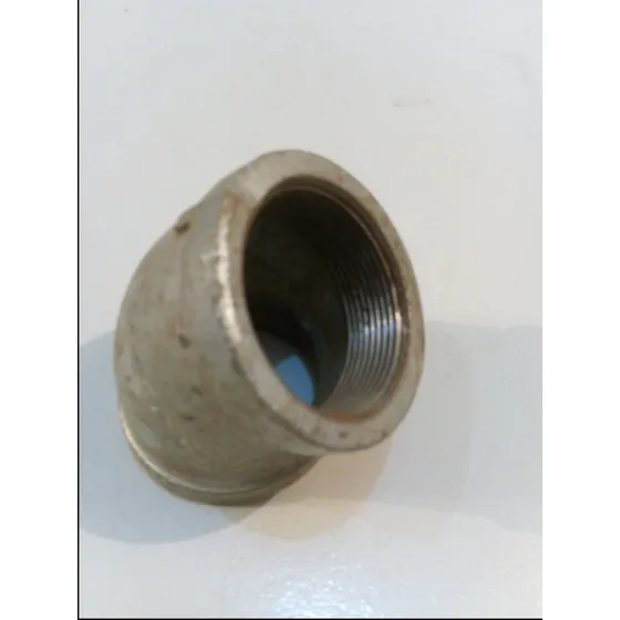 Codo Galvanizado Reforzado De 2 Pulgadas A 45 Grados