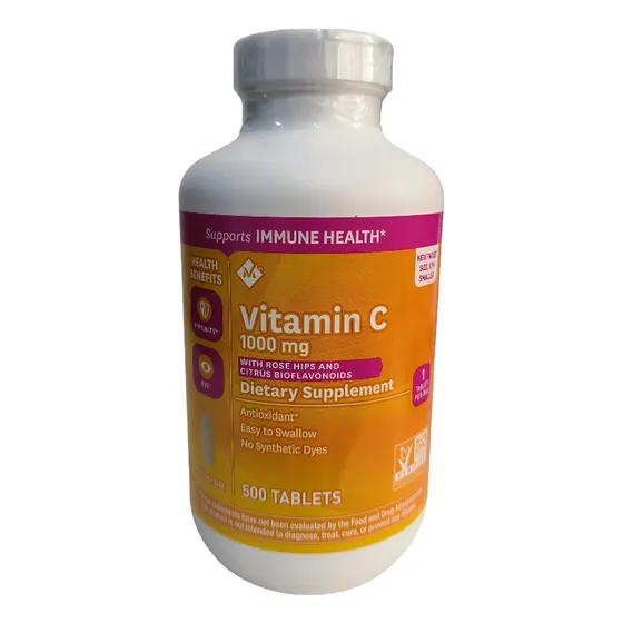 Vitamina C De 1000 Mg 500 Tabletas. Importado 