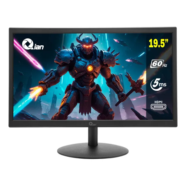 Monitor Led Qian 19.5 Hd 1600x900 60hz 5ms Vga Hdmi Para Pc/Laptop/ Xbox Series S/PS4/Cctv/Pos Qm191704