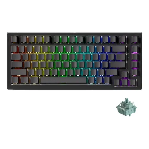 Teclado Magnético Wooting 80HE Ghost RGB 80% PBT USB-C Inglês US