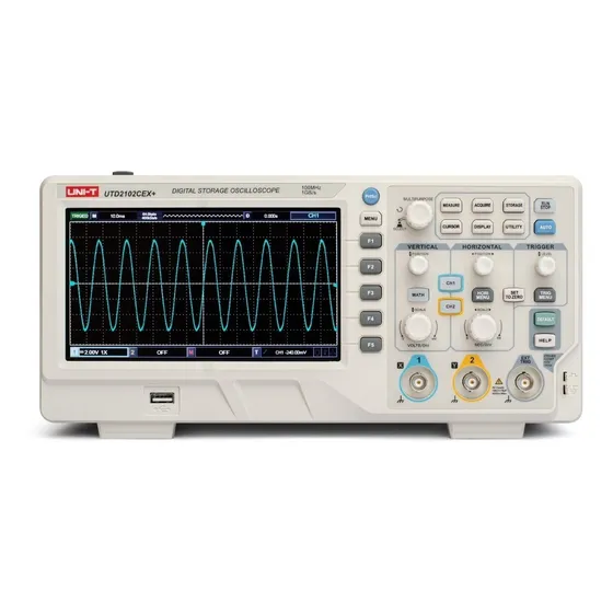 Osciloscopio De Banco 100mhz 2ch 1gs/s Uni-t Utd2102cex+ 
