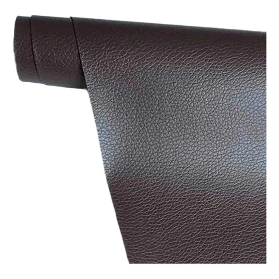 Rollo Cuero Reparación Adhesivo Sillón Sofa 1.37m X 50cm Color Café Oscuro Diseño De La Tela Liso