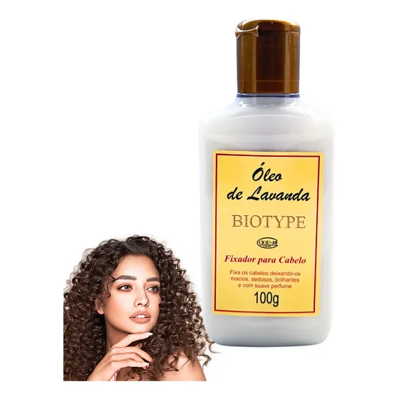 Óleo Lavanda Fixador Para Cabelos Cacheados Redutor Volume