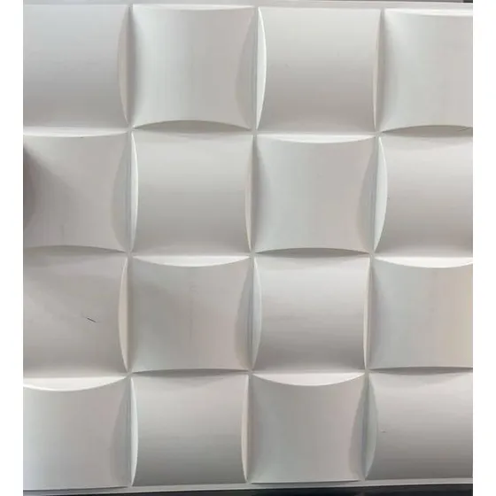 Panel Pvc 3d 50x50 Colmena Blanco
