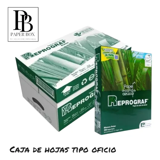 Caja De Hojas Tipo Oficio Reprograf