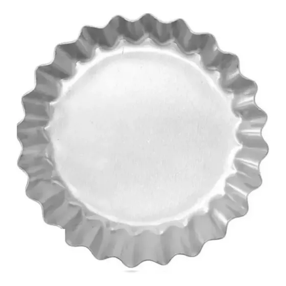 40 Forminhas Tortinhas 12cm Canelada Alumínio Fundo Fixo
