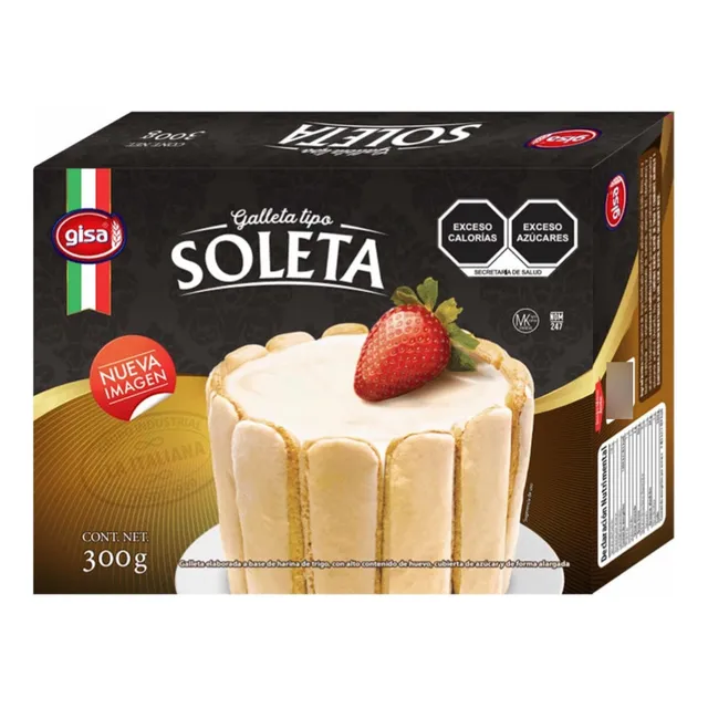 Galletas Soletas Champagne Gisa 300gr (3piezas)