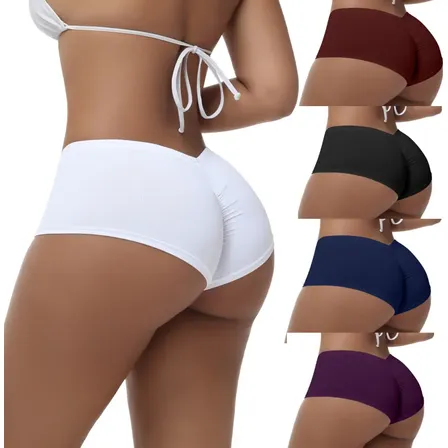 Pack De 5 Bragas Sexy Tanga Algodón Puro Para Mujer