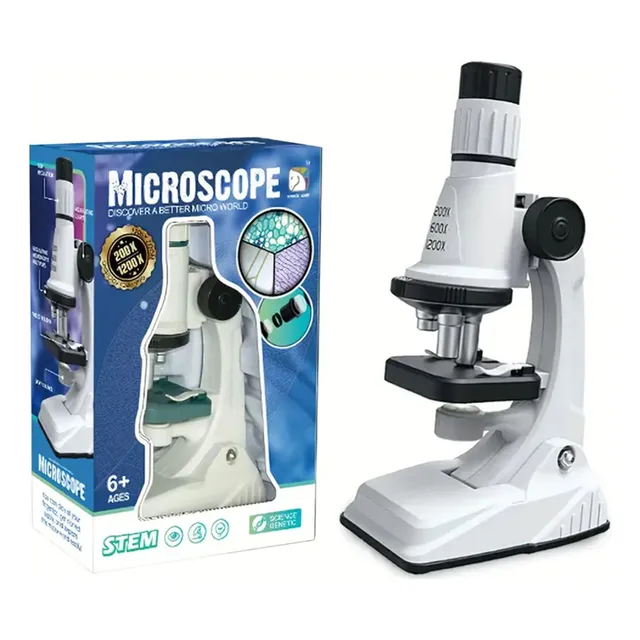 Set Microscopio Para Niños Con Luz Led - Juego Educativo