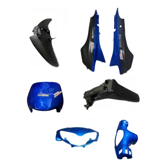 Kit Plásticos Zanella Zb 110 Azul Original