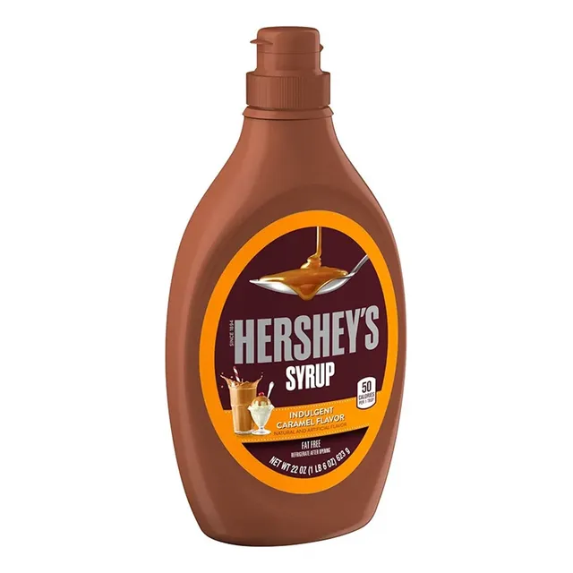 Chocolate Liquido Hersheys Syrup Caramelo Botella 623gr