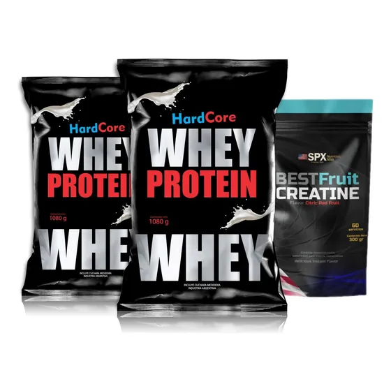 Whey Protein Hardcore 2u + Creatina Spx 300 Gr
