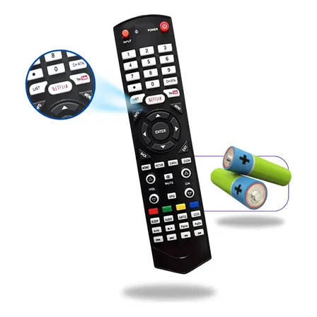 Controle Remoto Compatível Smartv Toshiba Netflix + Pilhas