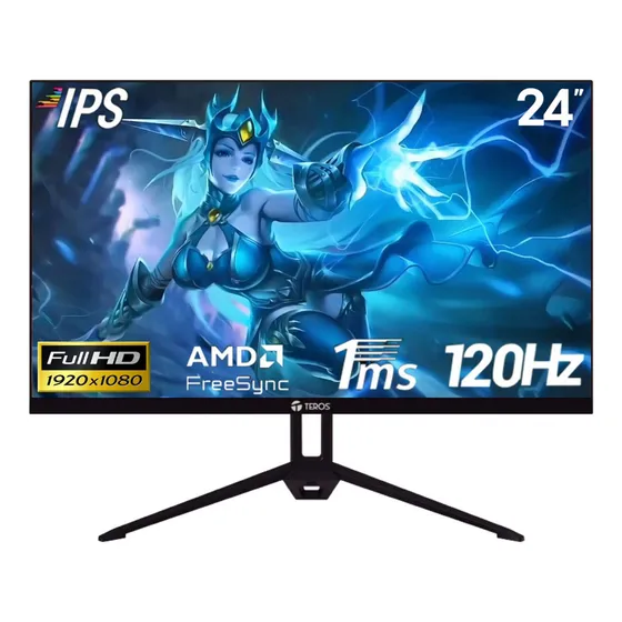 Monitor Teros Te-2415s 24 Full Hd 120hz 1ms Dp Hdmi Negro