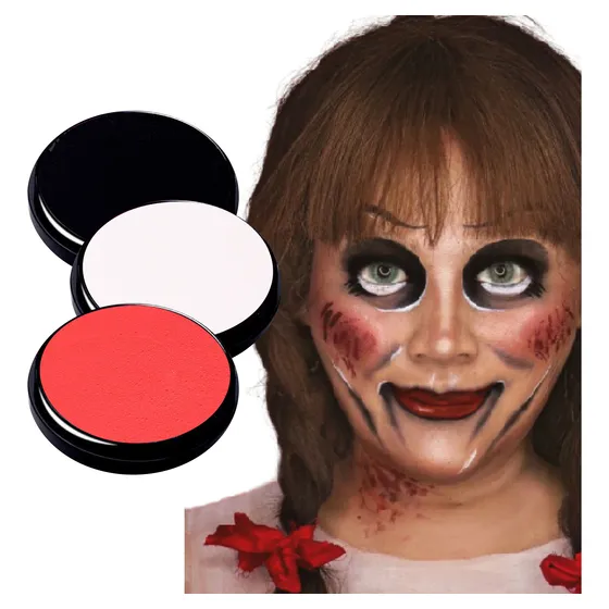 Maquillaje Teatral Cremoso Kit Personajes Halloween Carnaval