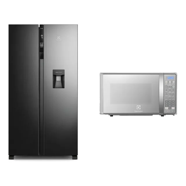 Combo: Refrigeradora Side By Side 517l (ersa53k2hvb) + Micro