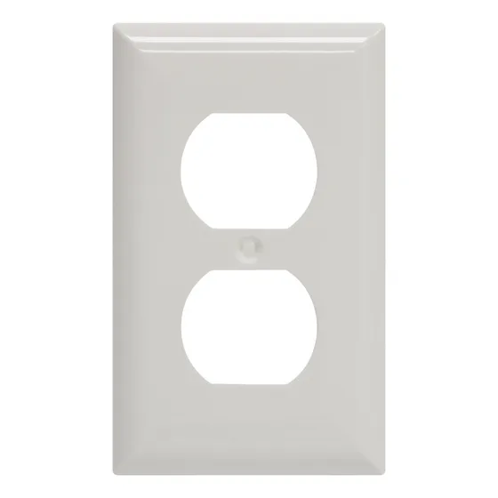 Ge Placa Pared Para Receptaculo Duplex Nailon Blanco 40022