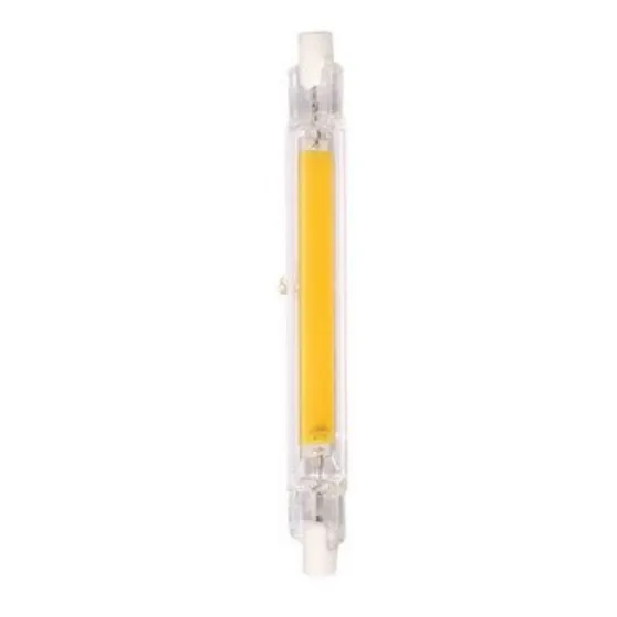 Lampara Led R7s Cob Cuarzo Led 78mm 8w Frio 360° Color de la luz Blanco frío