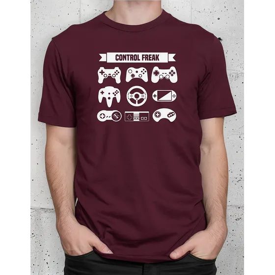 Camiseta Control Freak Camisa Games Videogame Geek Gamer