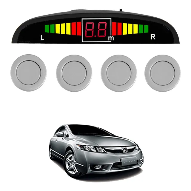 Sensor De Ré Estacionamento Prata Honda Civic 2007 2008
