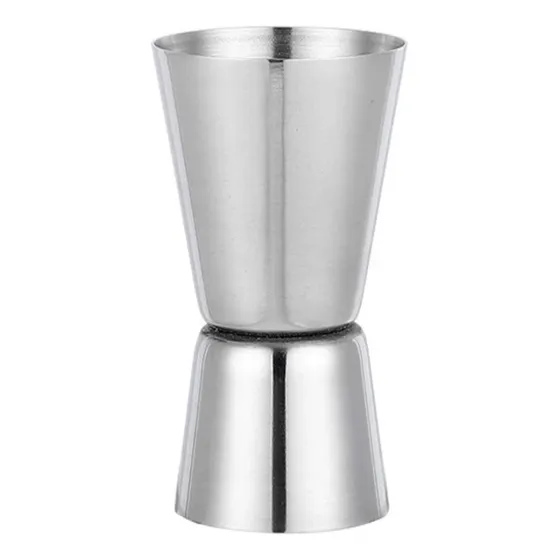 Medidor Onzas Jigger Tragos Bebidas Acero Inoxidable Barman Color Plateado