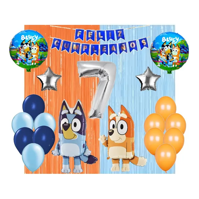 Globos Bluey Y Bingo 