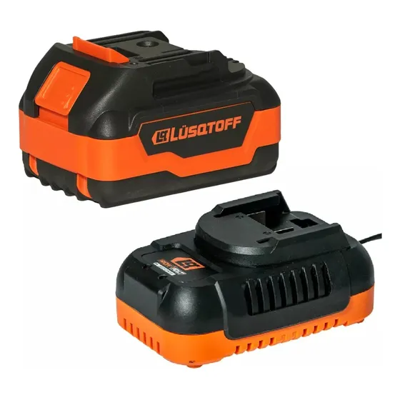 Set Cargador + Bateria 18v 4,0 Amp 54w Lusqtoff Lbc1840-9