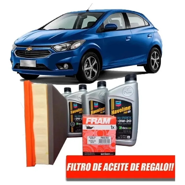 Cambio De Aceite Y Filtro Chevrolet Onix 1.0 Havoline 0w20 