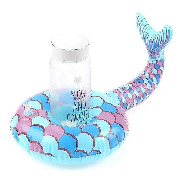 Flotador Inflable Porta Vasos Unicornio Flamingo Sirena Esca