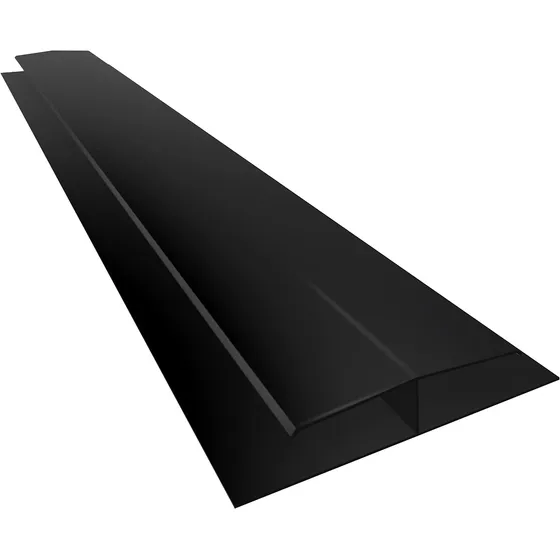 Unión H Pvc Negro