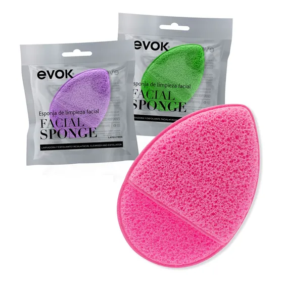Esponja De Limpieza Facial Evok 1 Unidad