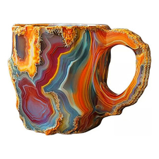 Taza De Café Hecha A Mano, Taza De Cristal Mineral Taza De Café Hecha A Mano, Taza De Cristal Mineral