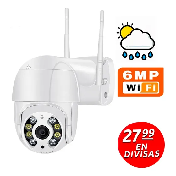 Cámara Robot Seguridad Ip Wifi Para Interperie