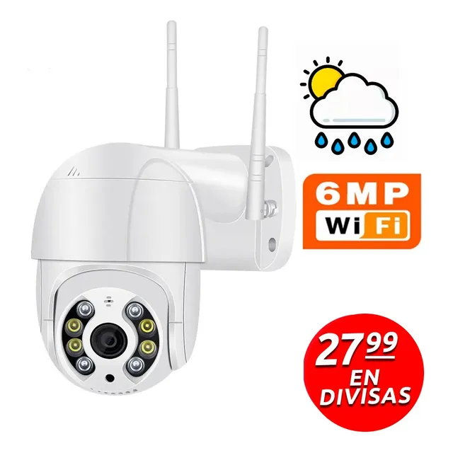Cámara Robot Seguridad Ip Wifi Para Interperie