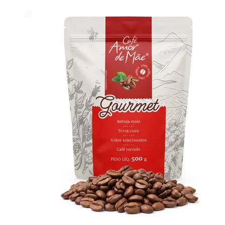 Café Arábica Grãos Selecionados Torra Clara 500g Vácuo Zip